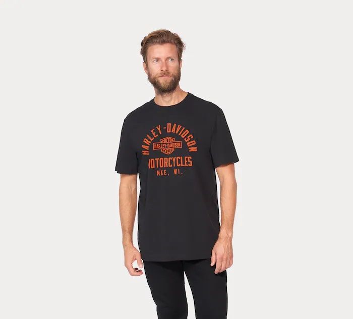 T-Shirt avec imprimé en Harley-Davidson-logo Manche Courte Tee