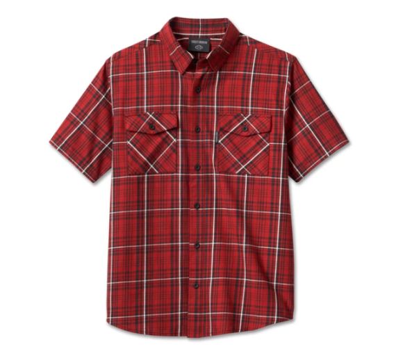 CHEMISE A CARREAUX ROUGE - HARLEY DAVIDSON - 