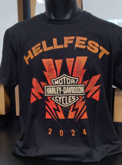 TEE SHIRT HELLFEST - HARLEY DAVIDSON - 