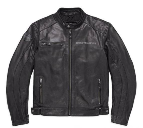 BLOUSON CUIR SKULL -  HARLEY-DAVIDSON - 