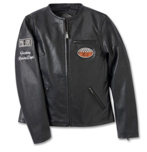 BLOUSON CUIR FEMME 120TH ANNIVERSARY - HARLEY DAVIDSON -