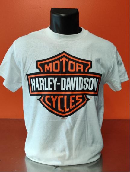 TEE SHIRT CONCESSION "B&S ORANGE ON WHITE" POUR HOMMES - HARLEY-DAVIDSON