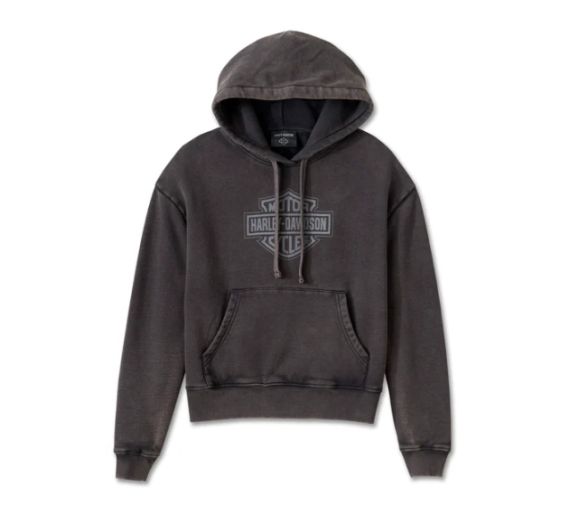 SWEAT A CAPUCHE OVERSIZE délavé Bar & Shield - HARLEY DAVIDSON - 