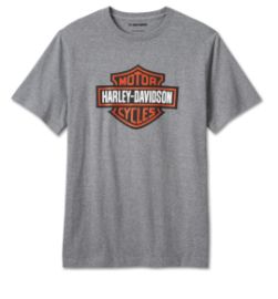 TEE SHIRT MANCHES COURTES B&S GRIS - HARLEY DAVIDSON 