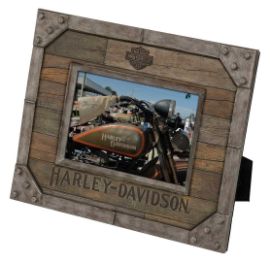 CADRE PHOTO INDUSTRIEL EN METAL - HARLEY DAVIDSON - 